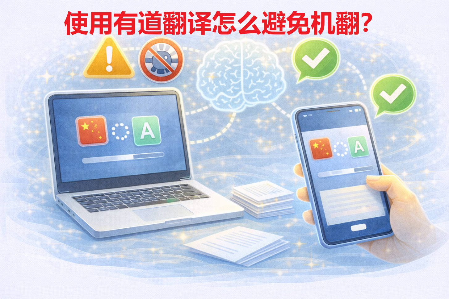 有道翻译怎么避免机翻感