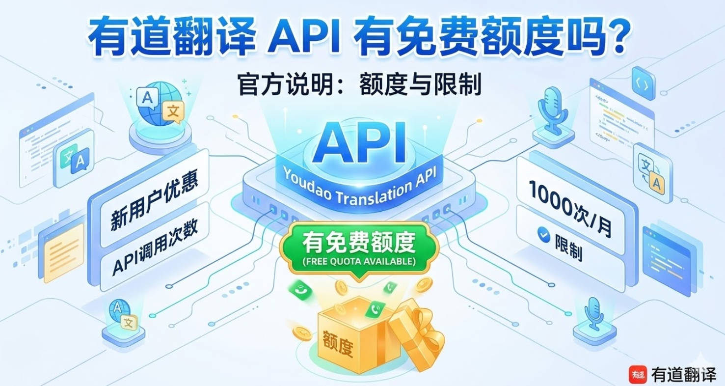 有道翻译API有免费额度吗