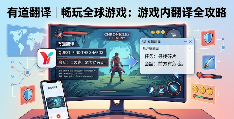 有道翻译如何翻译游戏里的内容