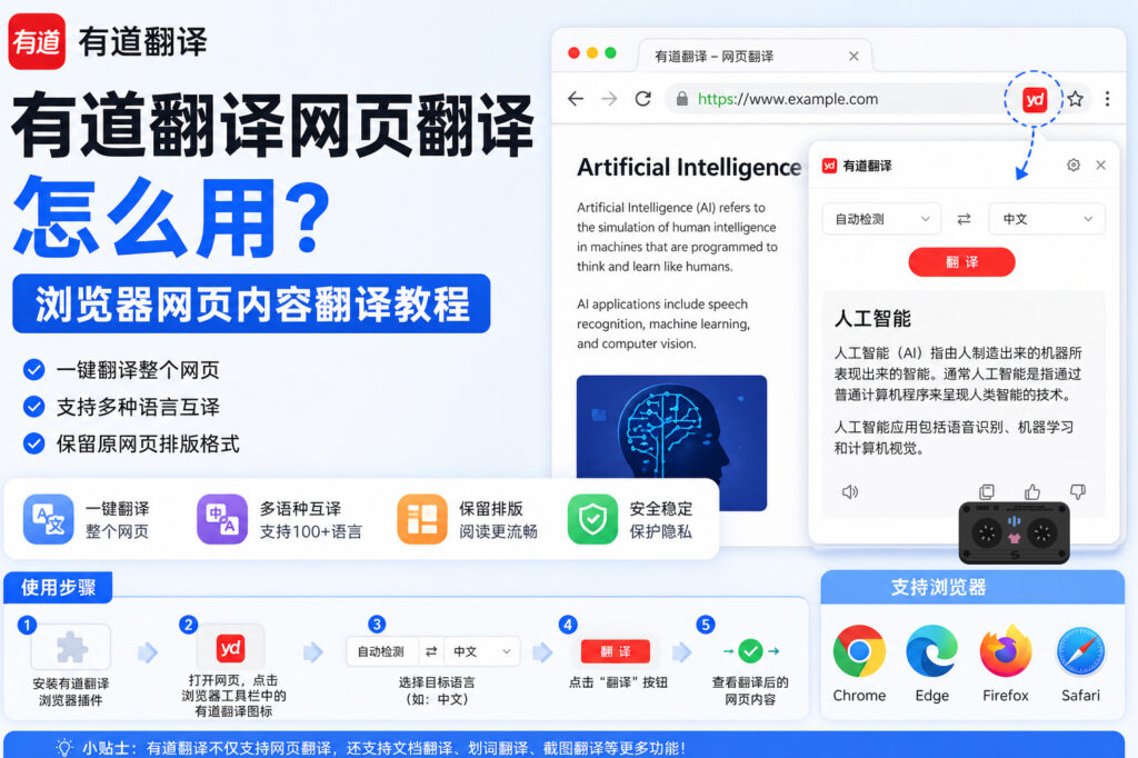 有道翻译网页翻译怎么用