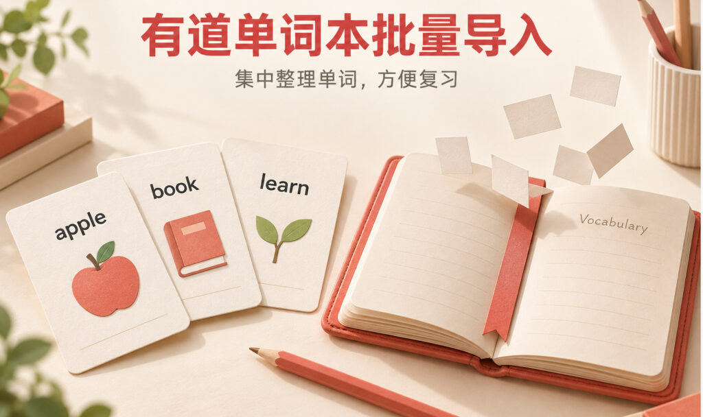有道单词本怎么批量导入
