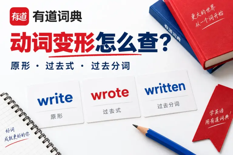 有道词典怎么查动词变形主题封面